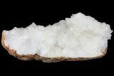 Quartz Crystal Filled Geode Section- Morocco #133694-2